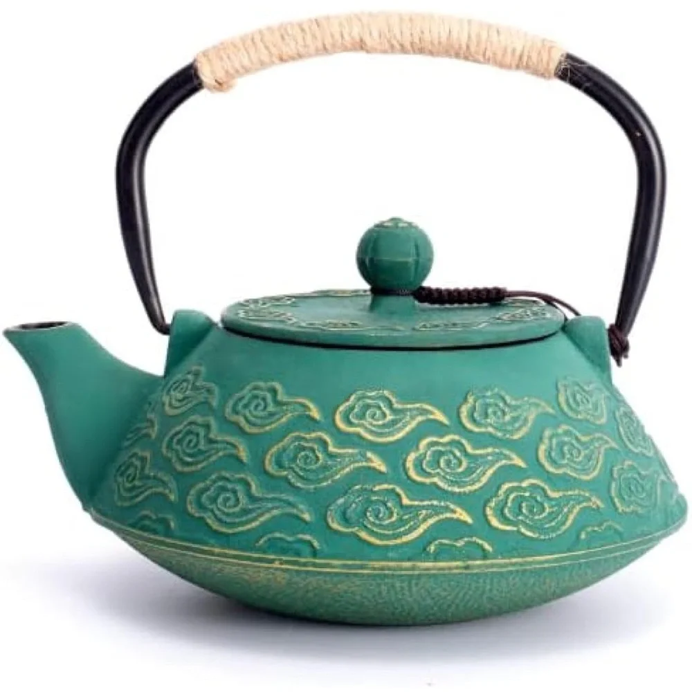 Cast Iron/Japanese Tea Pot With Infuser For Loose Leaf/Green - Picture 10 of 15